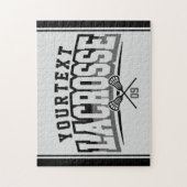 Gepersonaliseerde Lacrosse-speler NAAM TOEVOEGEN T Legpuzzel (Verticaal)