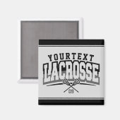 Gepersonaliseerde Lacrosse-speler NAAM TOEVOEGEN T Magneet (Voorkant / Achterkant)
