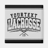 Gepersonaliseerde Lacrosse-speler NAAM TOEVOEGEN T Magneet (Voorkant)