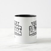 Gepersonaliseerde Lacrosse-speler NAAM TOEVOEGEN T Mok (Midden)