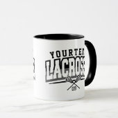 Gepersonaliseerde Lacrosse-speler NAAM TOEVOEGEN T Mok (Voorkant rechts)