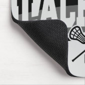 Gepersonaliseerde Lacrosse-speler NAAM TOEVOEGEN T Muismat (Hoek)