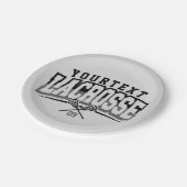 Gepersonaliseerde Lacrosse-speler NAAM TOEVOEGEN T Papieren Bordje (Gekanteld)