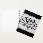 Gepersonaliseerde Lacrosse-speler NAAM TOEVOEGEN T Planner (Display)