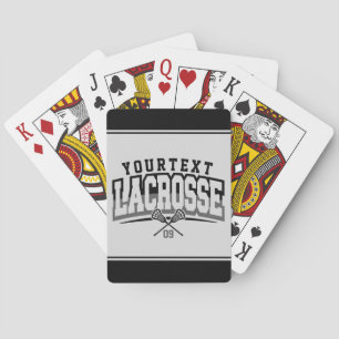 Gepersonaliseerde Lacrosse-speler NAAM TOEVOEGEN T Pokerkaarten