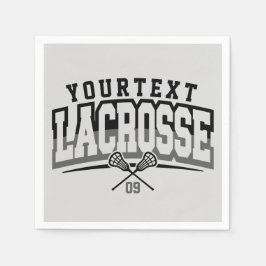Gepersonaliseerde Lacrosse-speler NAAM TOEVOEGEN T Servet