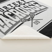 Gepersonaliseerde Lacrosse-speler NAAM TOEVOEGEN T Sherpa Deken (3/4)