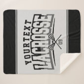 Gepersonaliseerde Lacrosse-speler NAAM TOEVOEGEN T Sherpa Deken (Voorkant (horizontaal))