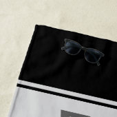 Gepersonaliseerde Lacrosse-speler NAAM TOEVOEGEN T Strandlaken (In situ)