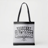 Gepersonaliseerde Lacrosse-speler NAAM TOEVOEGEN T Tote Bag (Voorkant)