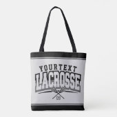 Gepersonaliseerde Lacrosse-speler NAAM TOEVOEGEN T Tote Bag (Achterkant)