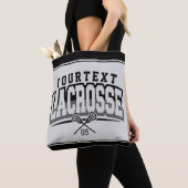 Gepersonaliseerde Lacrosse-speler NAAM TOEVOEGEN T Tote Bag (Dichtbij)