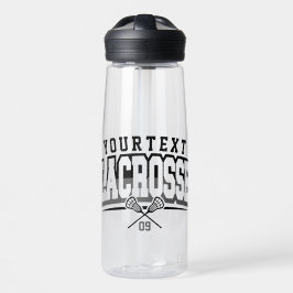 Gepersonaliseerde Lacrosse-speler NAAM TOEVOEGEN T Waterfles