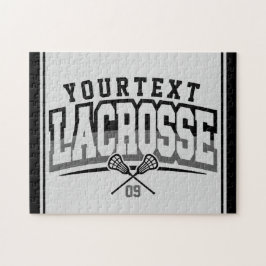 Gepersonaliseerde Lacrosse Speler VOEG NAAM TOE Te Legpuzzel