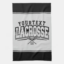 Gepersonaliseerde Lacrosse Speler VOEG NAAM TOE Te Theedoek