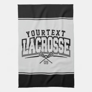 Gepersonaliseerde Lacrosse Speler VOEG NAAM TOE Te Theedoek