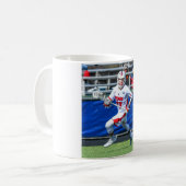 Gepersonaliseerde Lacrosse Sport Foto Koffiemok (Voorkant links)