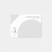 Gepersonaliseerde Lady Running Post-it® Notes (Voorkant)