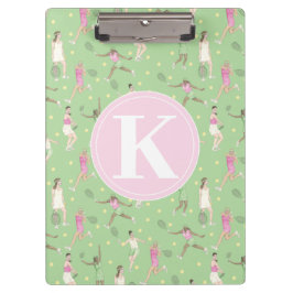 Gepersonaliseerde Lady Tennis-spelers Klembord