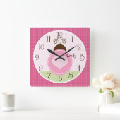 Gepersonaliseerde  Ladybug met stippen Klok (Huis)