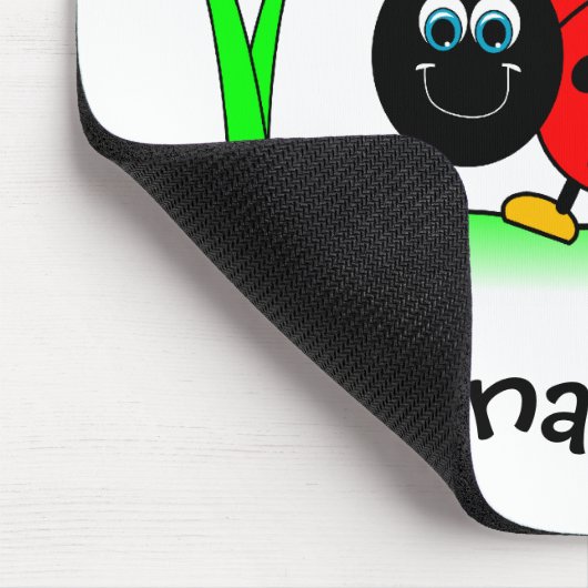 Gepersonaliseerde Ladybug Mousepad Muismat (Hoek)