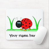 Gepersonaliseerde Ladybug Mousepad Muismat (Met muis)