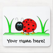 Gepersonaliseerde Ladybug Mousepad Muismat (Voorkant)