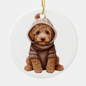 Gepersonaliseerde Lagotto Romagnolo hond Keramisch Ornament (Voorkant)