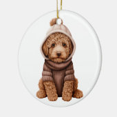 Gepersonaliseerde Lagotto Romagnolo hond Keramisch Ornament (Links)