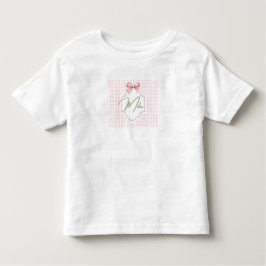 Gepersonaliseerde Lainey Baby Girl Nursery Bow & G Kinder Shirts