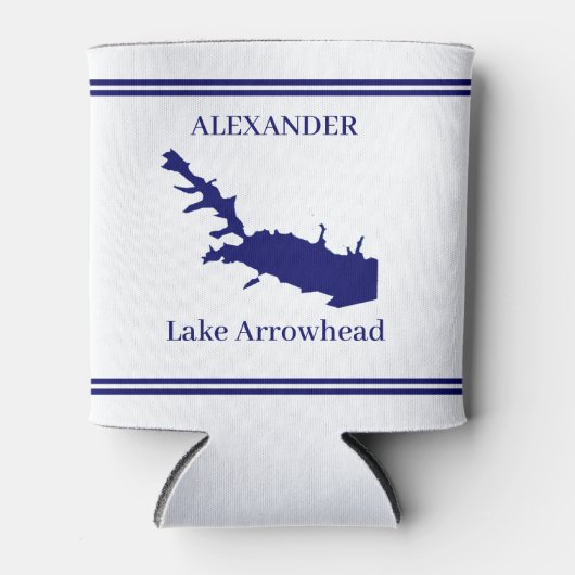 Gepersonaliseerde Lake Arrowhead Koelbox Blikjeskoeler (Voorkant)