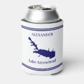 Gepersonaliseerde Lake Arrowhead Koelbox Blikjeskoeler (Blikje Achterkant)