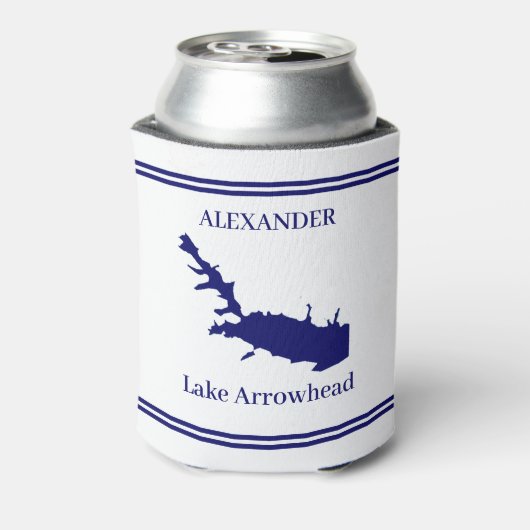Gepersonaliseerde Lake Arrowhead Koelbox Blikjeskoeler (Blikje Achterkant)