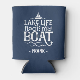 Gepersonaliseerde Lake Life drijft mijn boot Blikjeskoeler