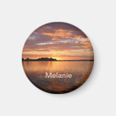 Gepersonaliseerde Lake Side Magneet (Voorkant)