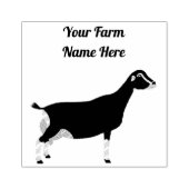 Gepersonaliseerde LaMancha Dairy Goat Rubberstempel (Afrduk)