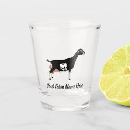 Gepersonaliseerde LaMancha Dairy Goat Shot Glas