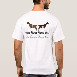 Gepersonaliseerde LaMancha Dairy Goat T-shirt