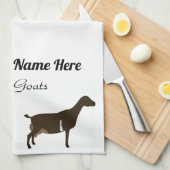 Gepersonaliseerde LaMancha Dairy Goat Theedoek (Quarter Fold)