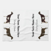 Gepersonaliseerde LaMancha Dairy Goat Theedoek (Horizontaal)
