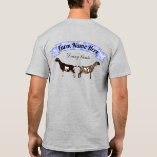 Gepersonaliseerde LaMancha & Nubian Dairy Goat T-shirt