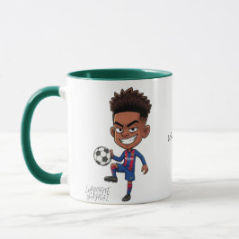 Gepersonaliseerde Lamine Yamal Football Fan Coffee Mok