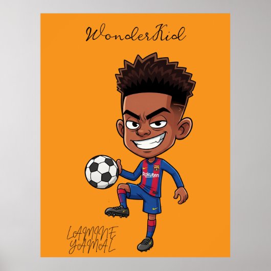 Gepersonaliseerde Lamine Yamal Football Star Poste Poster (Voorkant)