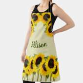 Gepersonaliseerde land zonnebloemen schort (Insitu)