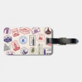 Gepersonaliseerde landenstempels Bagagelabel (Achterkant horizontaal)