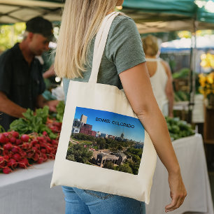 Gepersonaliseerde landschapsfoto van Denver Colora Tote Bag