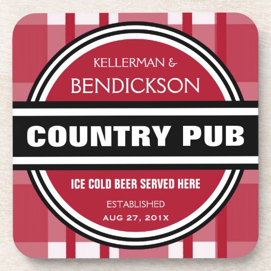 Gepersonaliseerde landschapspalk bier onderzetter (Voorkant)