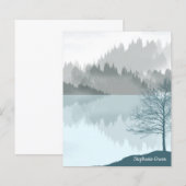 Gepersonaliseerde Landschapsreflectie Lake Trees G (Voorkant / Achterkant)