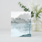 Gepersonaliseerde Landschapsreflectie Lake Trees G (Staand voorkant)