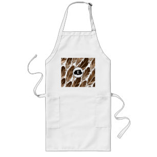 Gepersonaliseerde lange Schort - Boho Monogram Bru